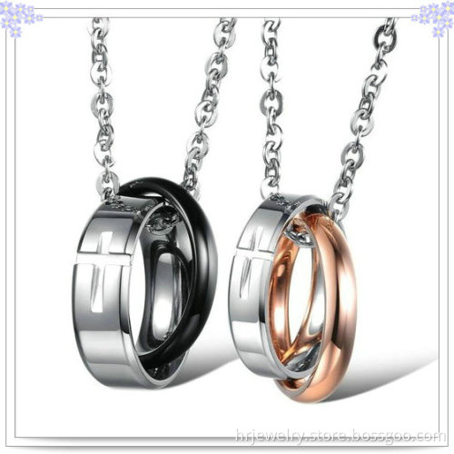 Couple Pendant Stainless Steel Jewelry Fashion Necklace (HR2012)